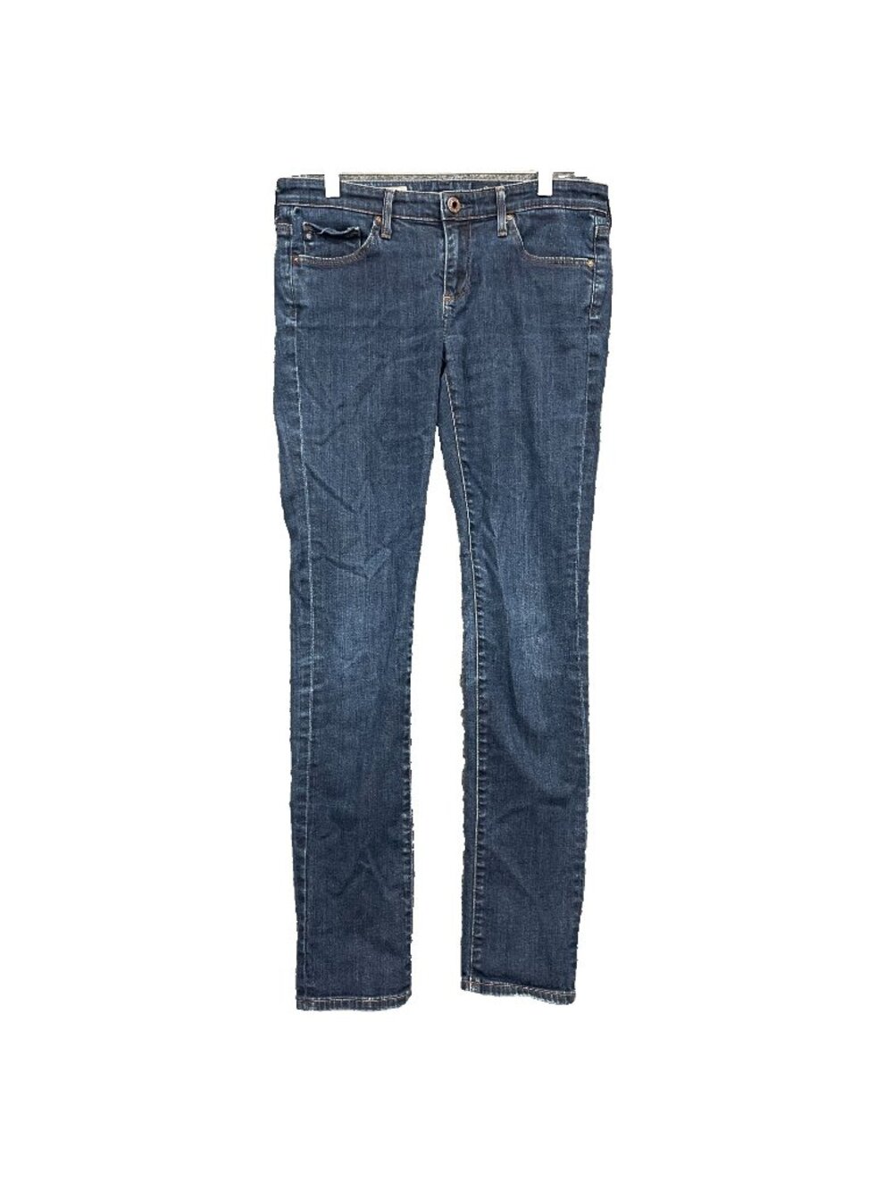 AG Adriano Goldschmied Jeans Womens 27 Blue Stevie Slim Straight Dark Wash Norm